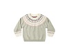 Kids Fair Isle Sweater in Sage