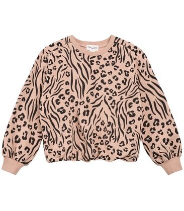 Girls Long Sleeve Crew Neck Bubble Sweatshirt Knit