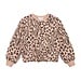Beige / Spots and Stripes Print