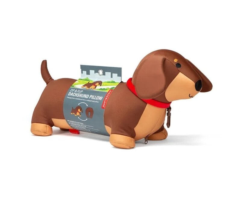 Zip & Flip Dachshund Pillow