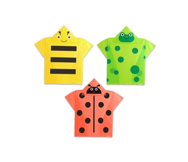 Kidoki Garden Friends Rain Poncho - Assorted
