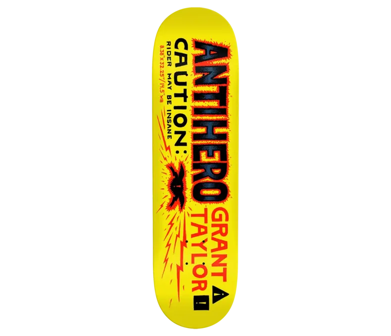 Grant Caution Skateboard Deck