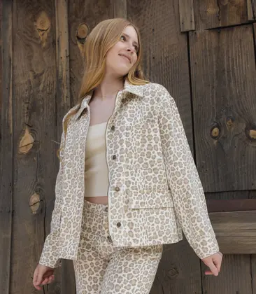 Teen Claire Jacket Leopard