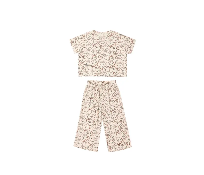Girls Ruthie Top & Pants Set in Ribbons