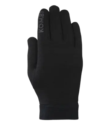Junior Merino Wool Liners O/S Black