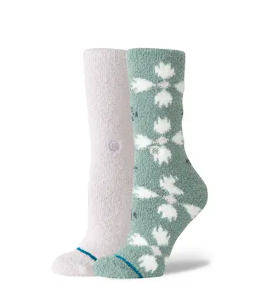 Women's Orchid Cozy Box Set of 2 socks
