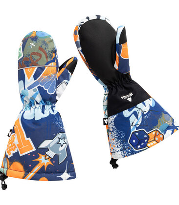 Cosmo Sprayprint Kids Mittens