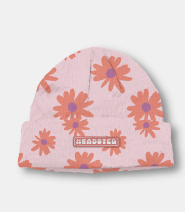 Girls Painted Flowers Beanie or Toque