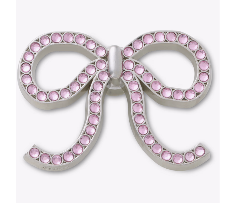 Pink Glittery Bow Jibbitz