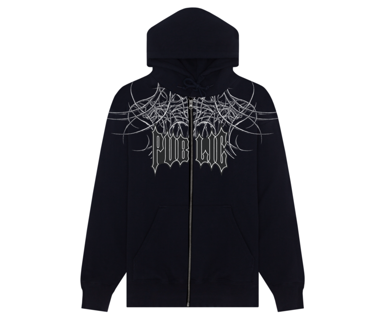 Public Snowboards General Zip Up Hoodie