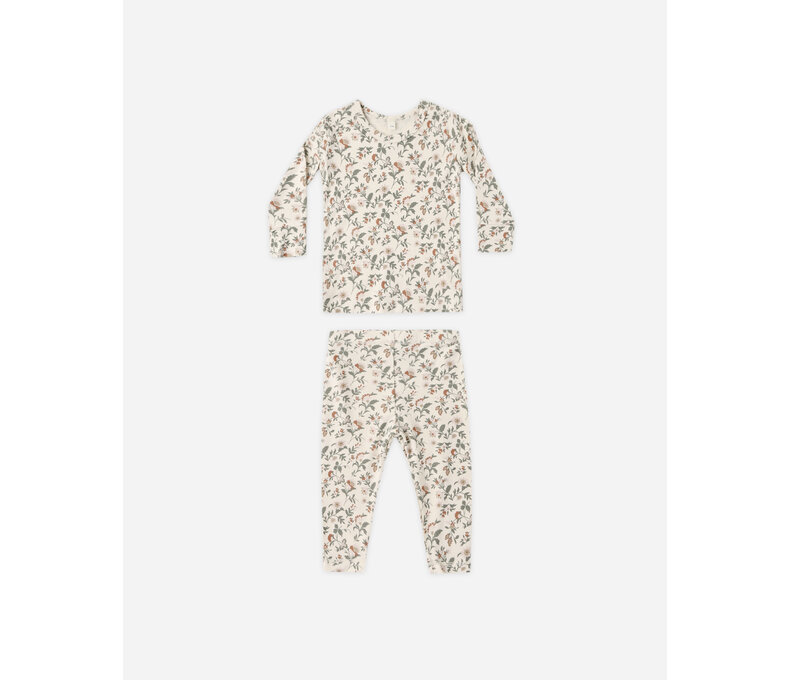 Bamboo Pajama Set in Floral or Check