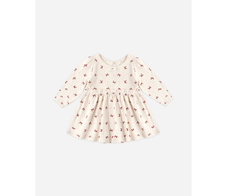 Alda Dress in Red Bows - 0-5 years