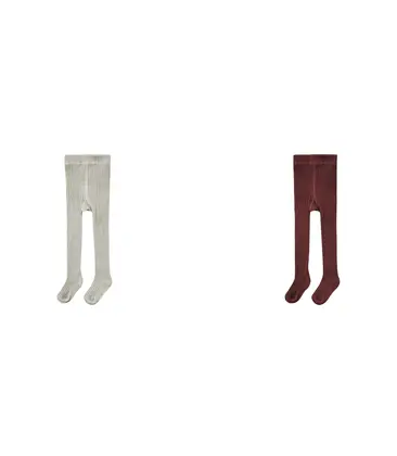 Girls Tights in Black Cherry or Laurel