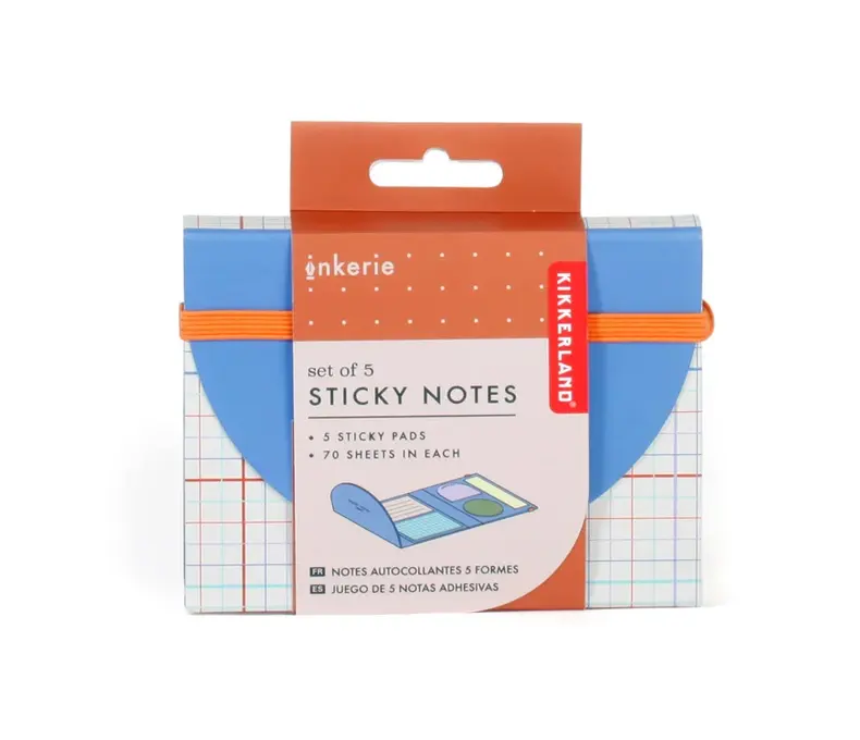 Inkerie Set of 5 Sticky Notes
