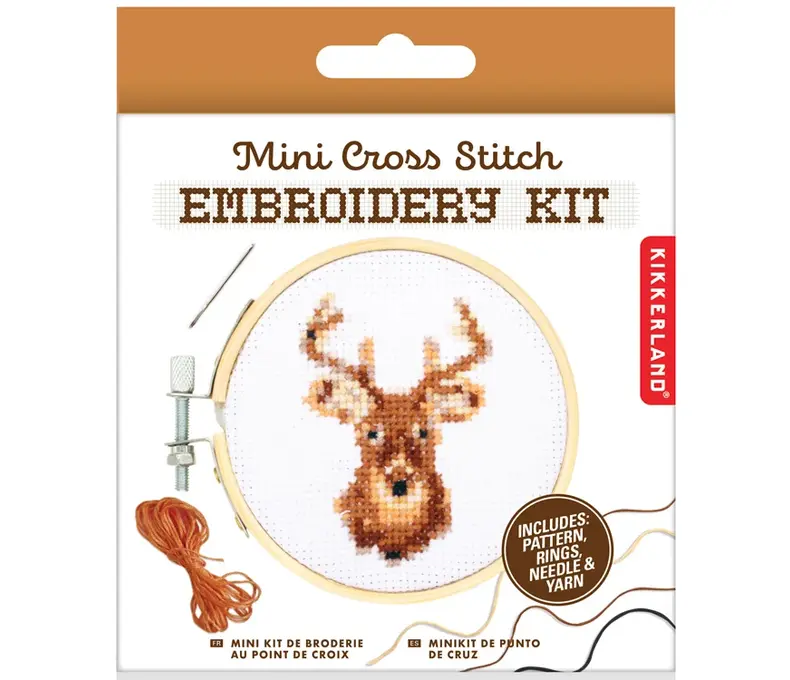 Mini Cross Stitch Kit - Sunflower or Deer