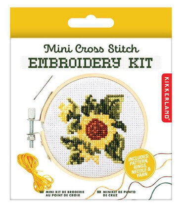 Mini Cross Stitch Kit - Sunflower or Deer