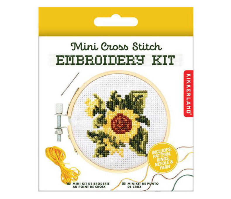 Mini Cross Stitch Kit - Sunflower or Deer