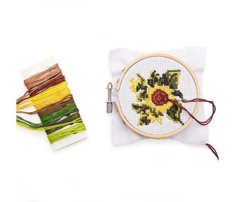 Mini Cross Stitch Kit - Sunflower or Deer