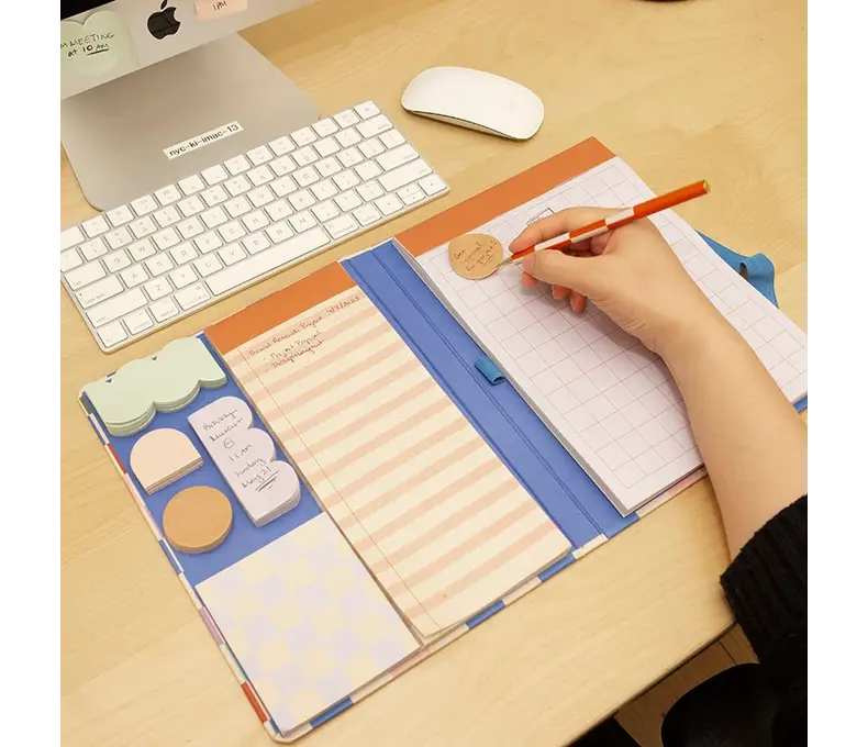Inkerie Notepad with Sticky Notes Set and Pen