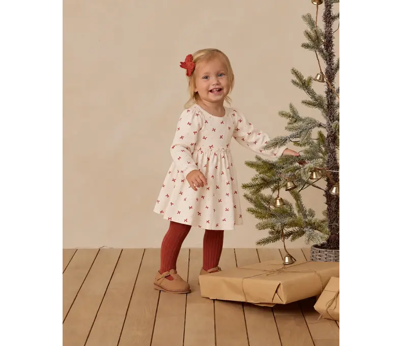 Alda Dress in Red Bows - 0-5 years