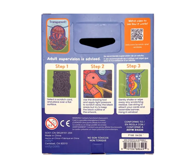 Scratch & Scribble Mini Window Banner Kit