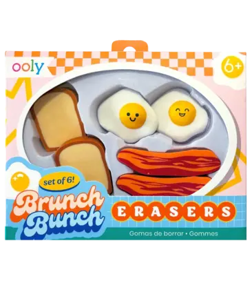 Brunch Bunch of Erasers - set of 6