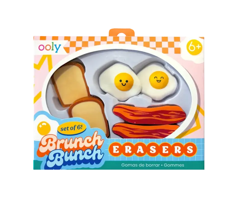 Brunch Bunch of Erasers - set of 6