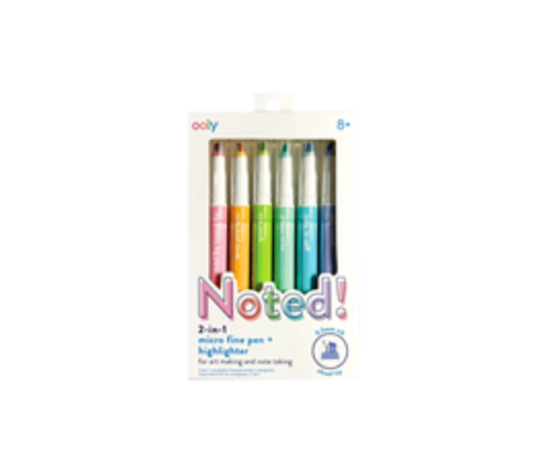 Noted! Pen + Highlighter Set