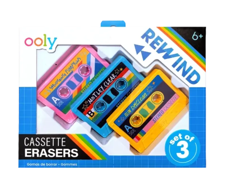 Rewind Cassette Erasers