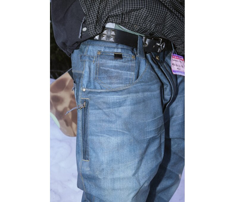 Mens Deconstructed Denim Insulated Pant