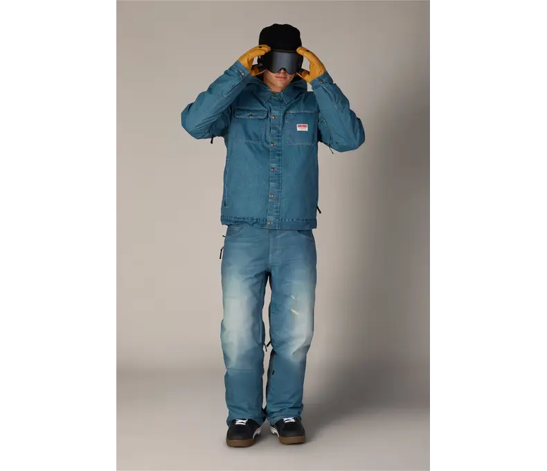 Mens Deconstructed Denim Insulated Pant
