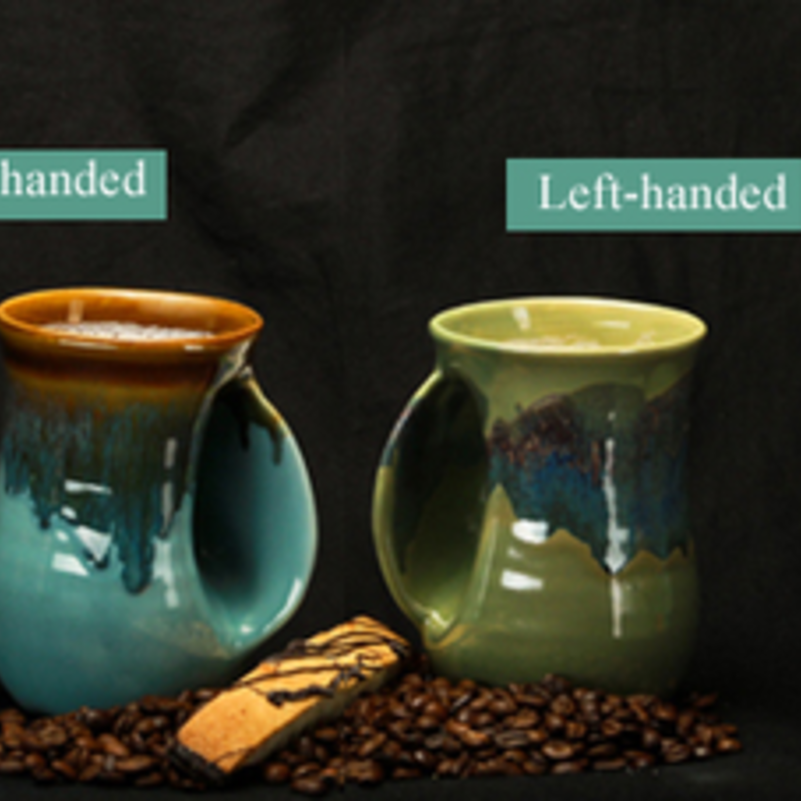 Clay In Motion HANDWARMER MUG (RIGHT, 14 oz, CLAY)