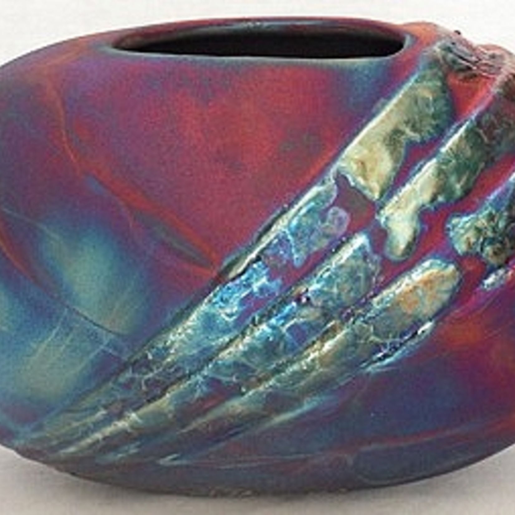 Raku Art OVAL DECO VASE (RAKU, #070)