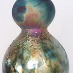 Raku Art DOUBLE BULB VASE (Raku, #172)