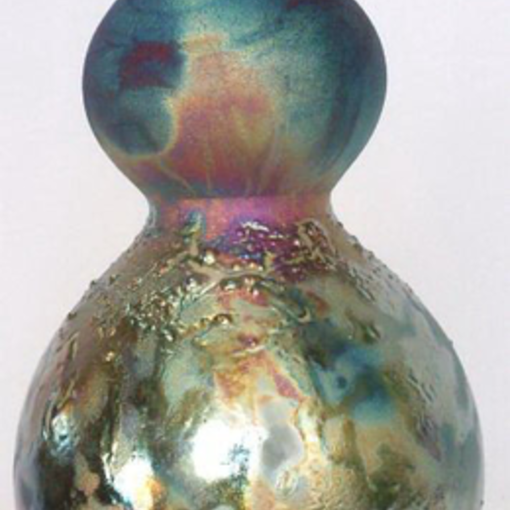 Raku Art DOUBLE BULB VASE (Raku, #172)