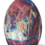 Raku Art EGG-SHAPED VASE (RAKU, #040)