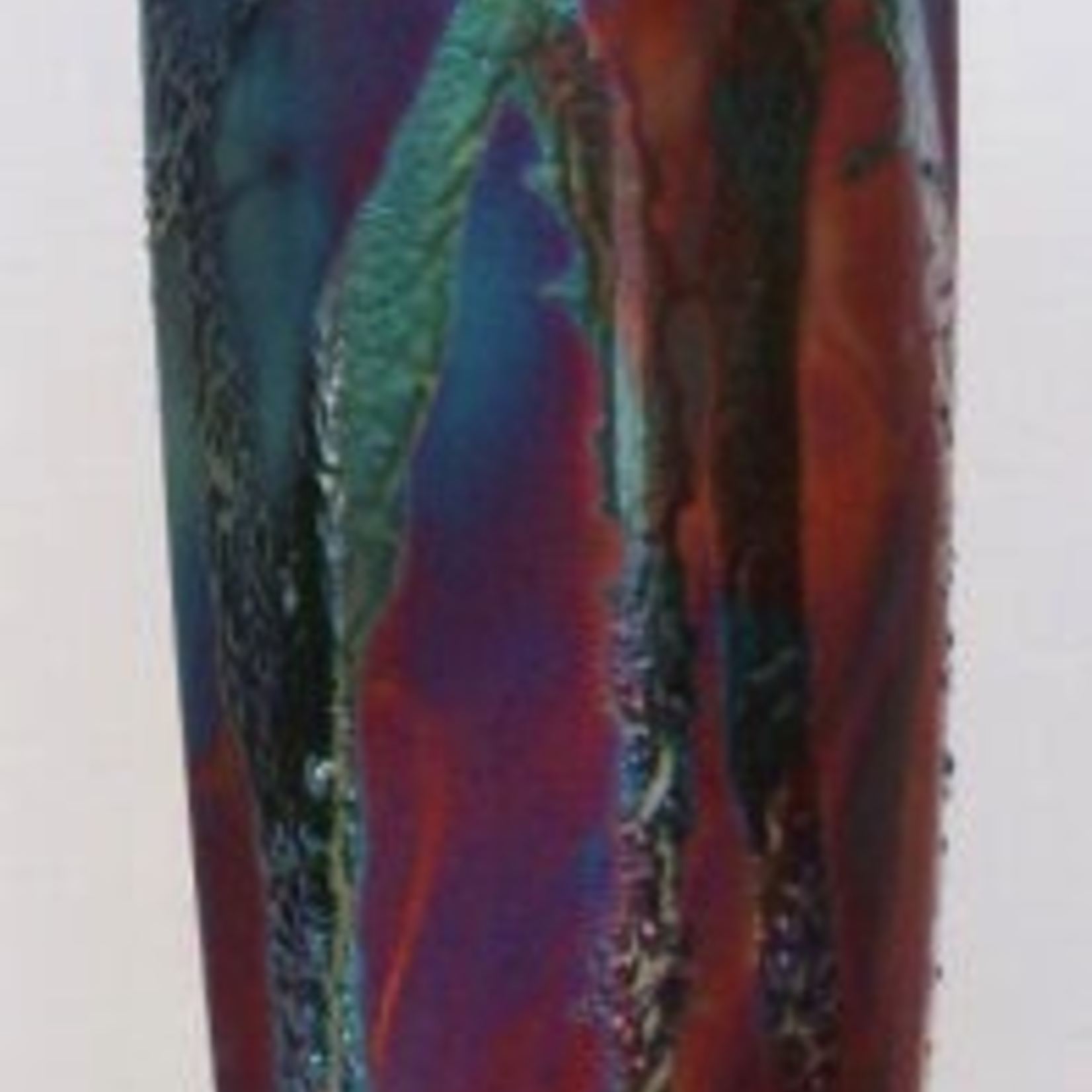 Raku Art EIGHT-SIDED VASE (RAKU, #114)