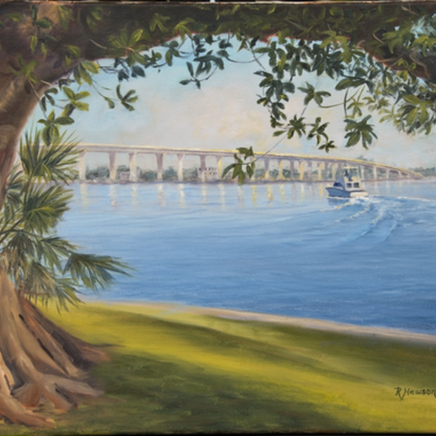 Approaching the Roosevelt (Print, Matted, 11x14, RUTH)