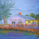 Pelican Cafe (Print, Matted, 11x14, RUTH)