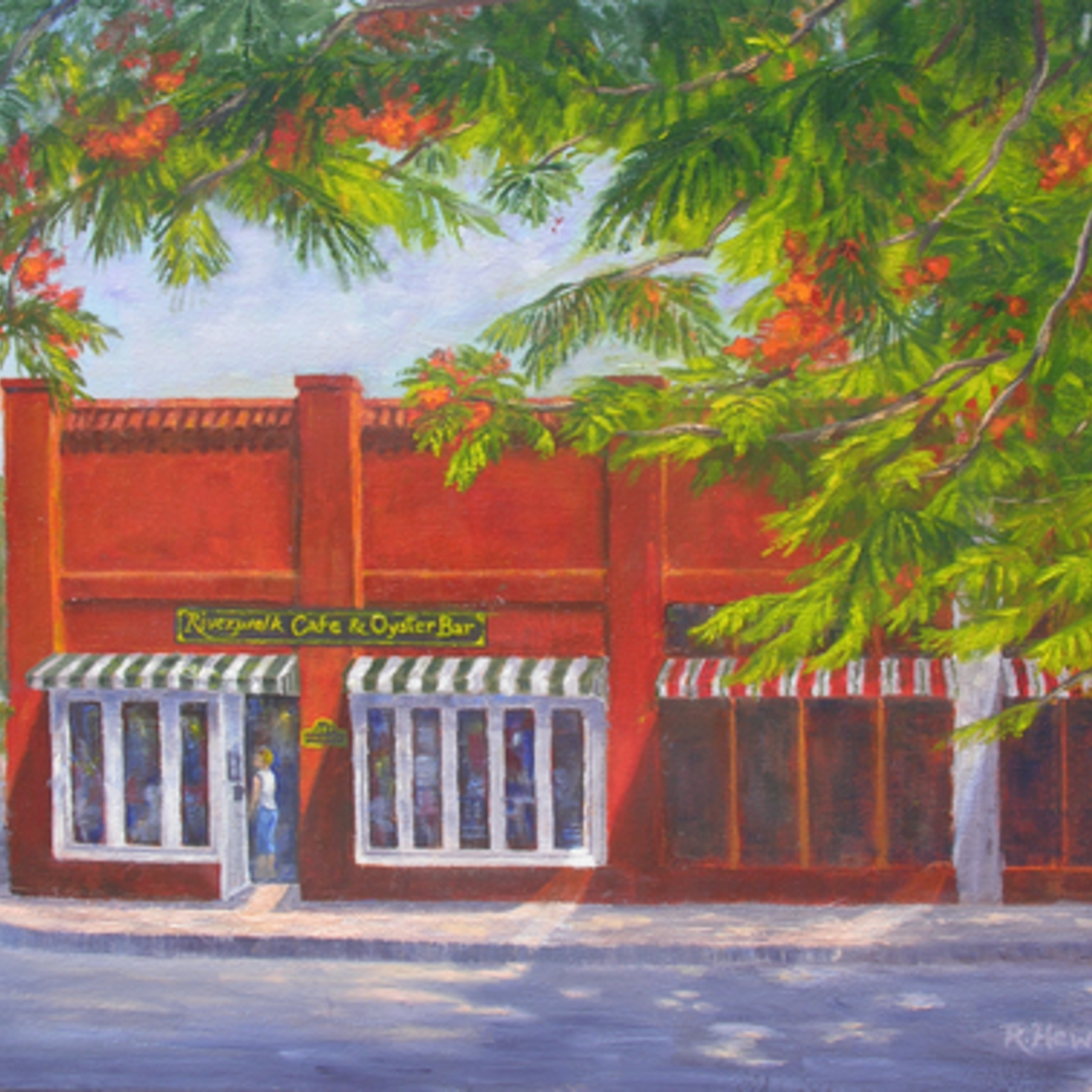 Riverwalk Cafe (Print, Matted, 11x14, RUTH)