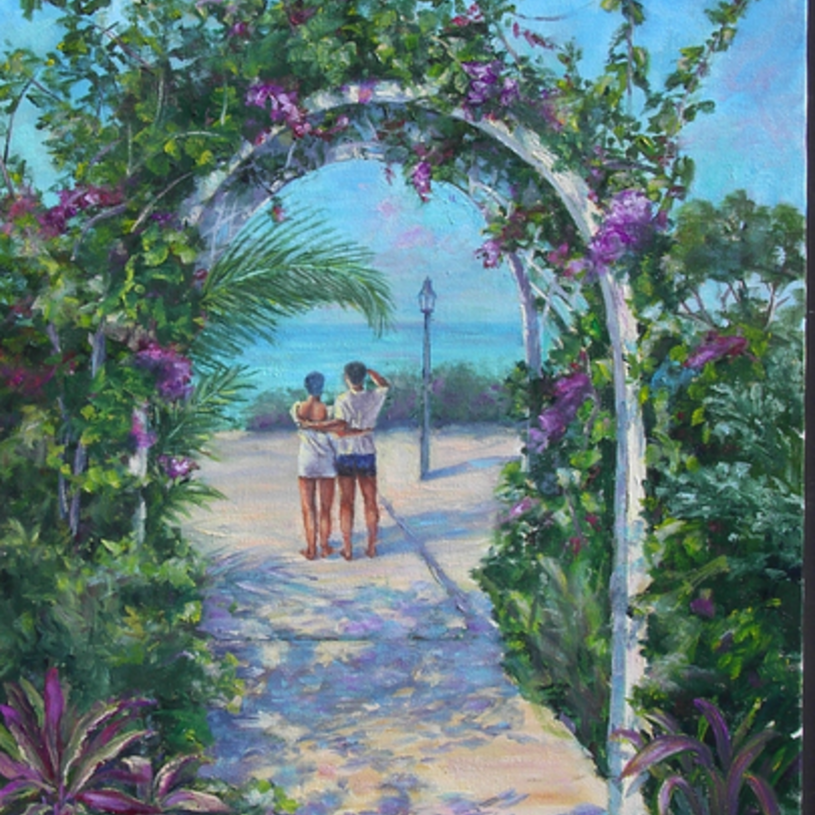 Ruthann Hewson Tropical Retreat (Print, Matted, 11x14, RUTH)