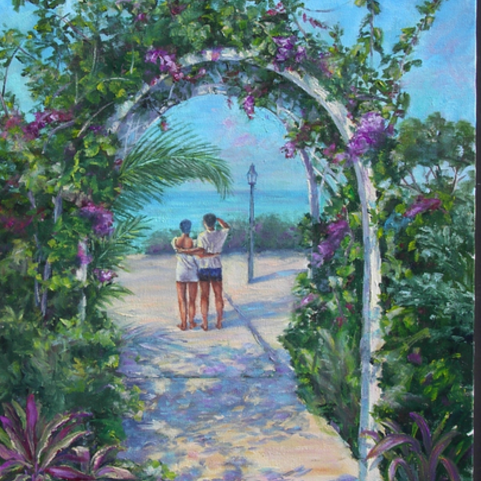 Tropical Retreat (Print, Matted, 11x14, RUTH)