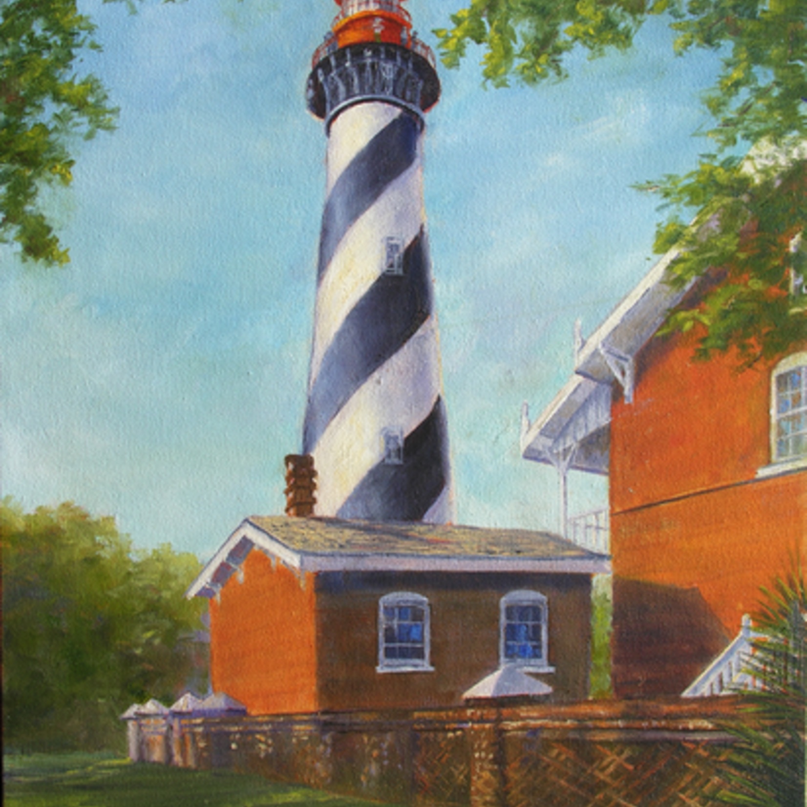 Ruthann Hewson St. Augustine Light (Print, Matted, 11x14, RUTH)