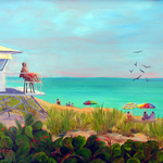 Ruthann Hewson Guarding Life, Jensen Beach (Print, Matted, 11x14, RUTH)