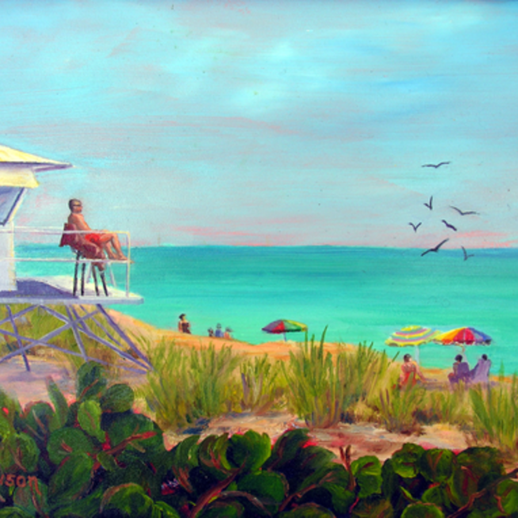 Guarding Life, Jensen Beach (Print, Matted, 11x14, RUTH)