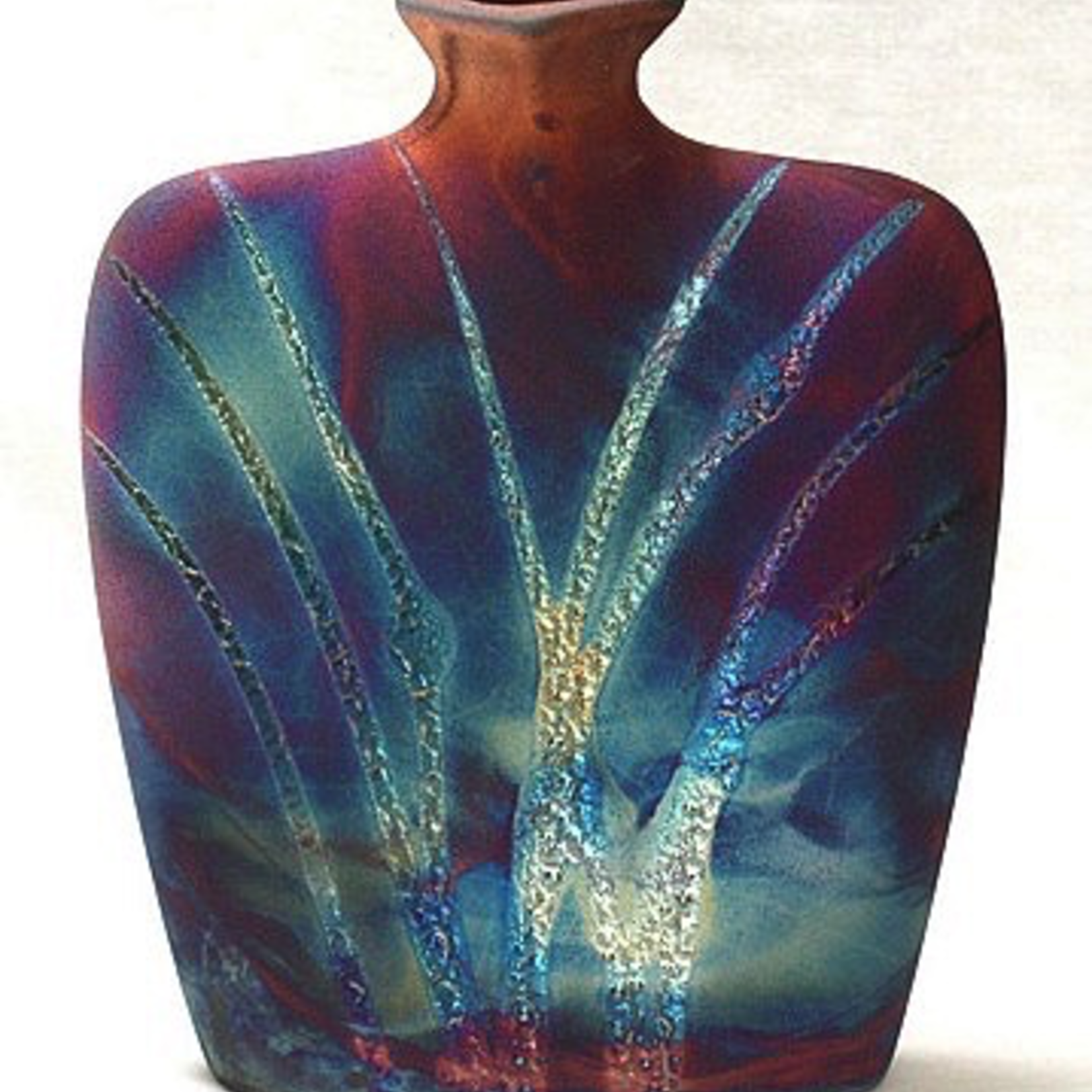 Raku Art FLASK VASE (RAKU, #165)