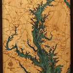 WoodChart Chesapeake Bay (Bathymetric 3-D Nautical WOODCHART)