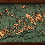 WoodChart Lower Florida Keys (Bathymetric 3-D Nautical WOODCHART)