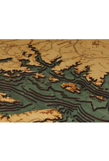 WoodCharts Chesapeake Bay (Bathymetric 3-D Nautical WOODCHART)