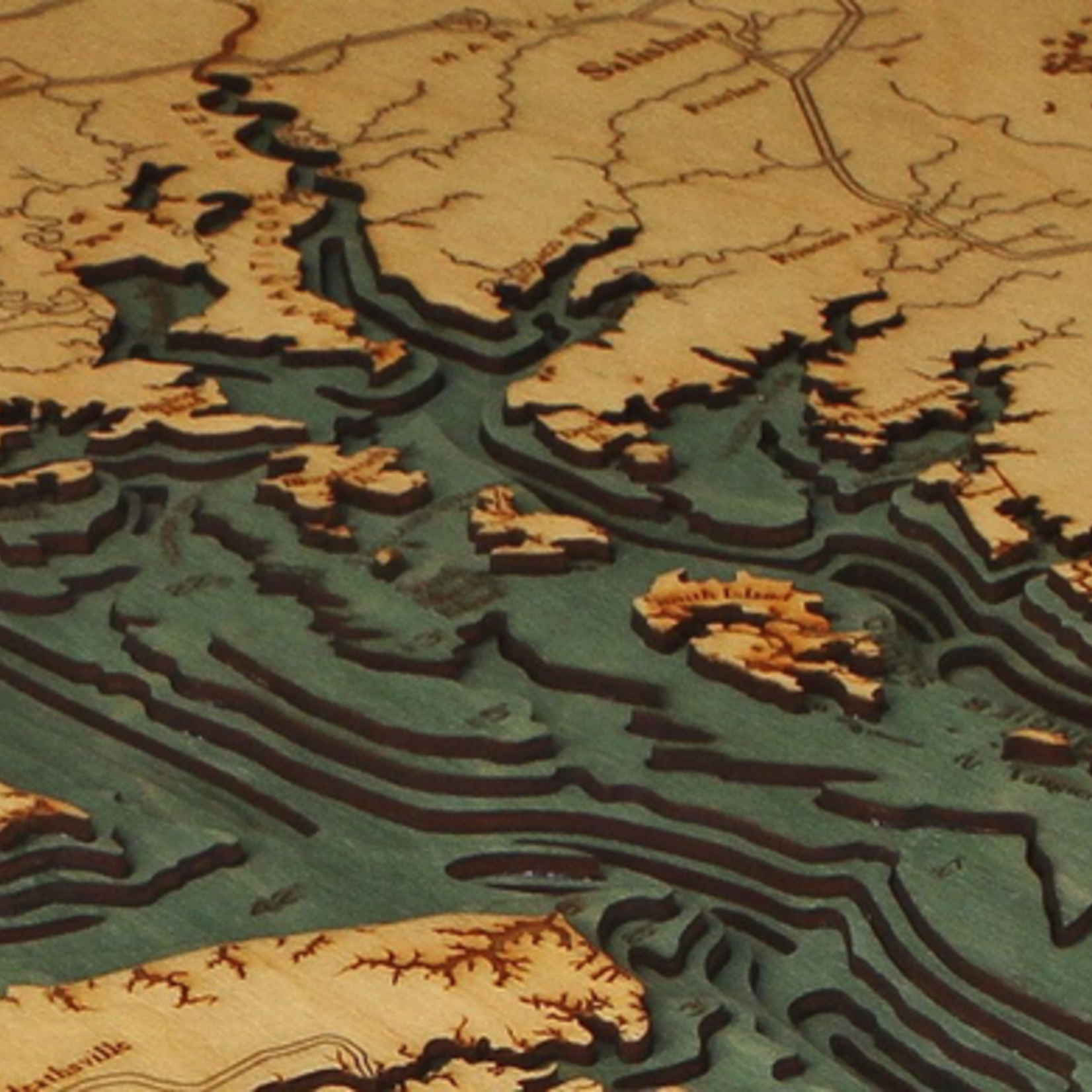 WoodCharts Chesapeake Bay (Bathymetric 3-D Nautical WOODCHART)